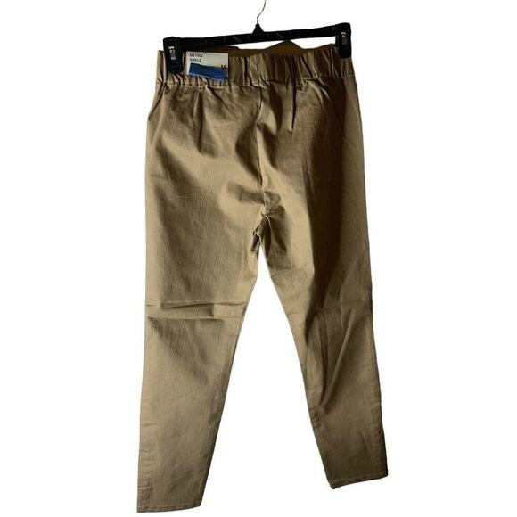 Soft Surroundings Metro Pants Womens M Elastic Waist Shapes Slim Khaki Pull On - Picture 3 of 11